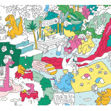 Poster à Colorier géant les Dinosaures - OMY