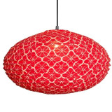 Suspension en Tissu, Lampe Ovale 60cm