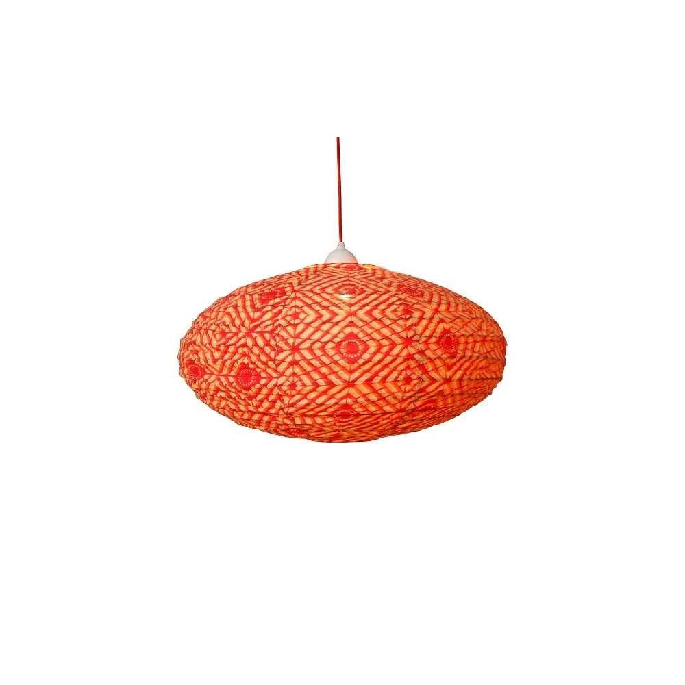 Suspension en Tissu, Lampe Ovale 60cm