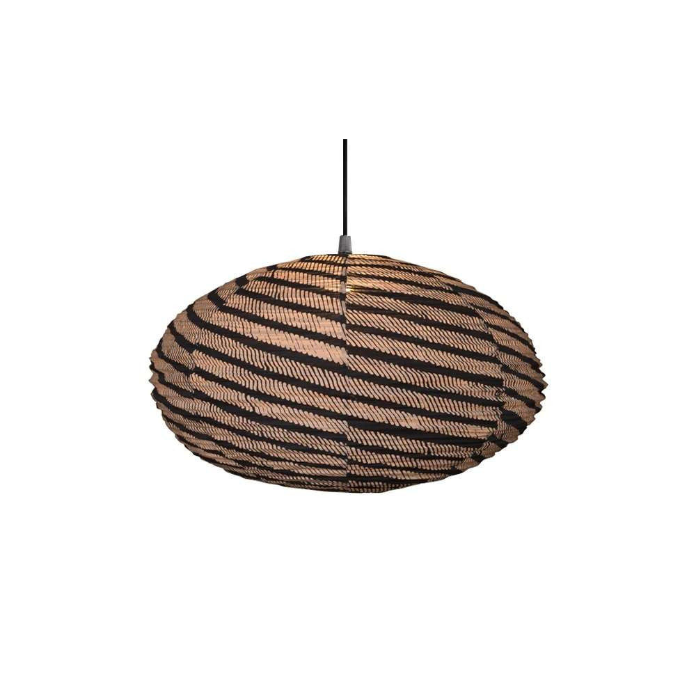 Suspension en Tissu, Lampe Ovale 60cm
