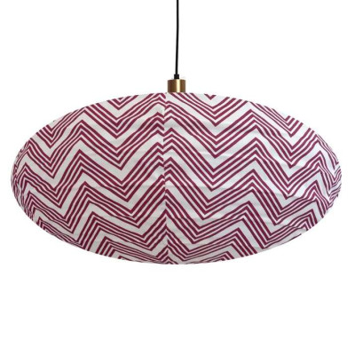 Suspension en Tissu, Lampe Ovale 60cm