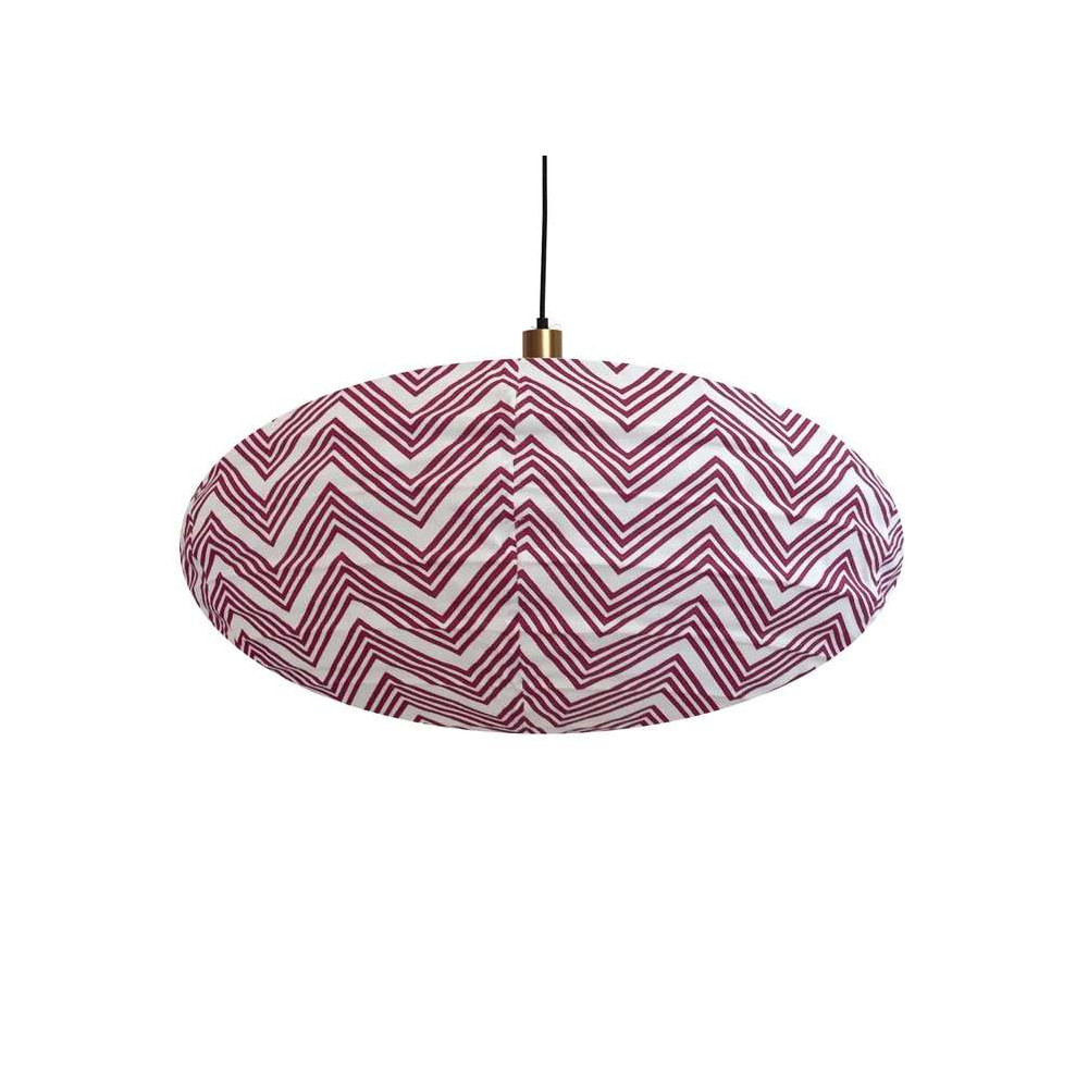 Suspension en Tissu, Lampe Ovale 60cm