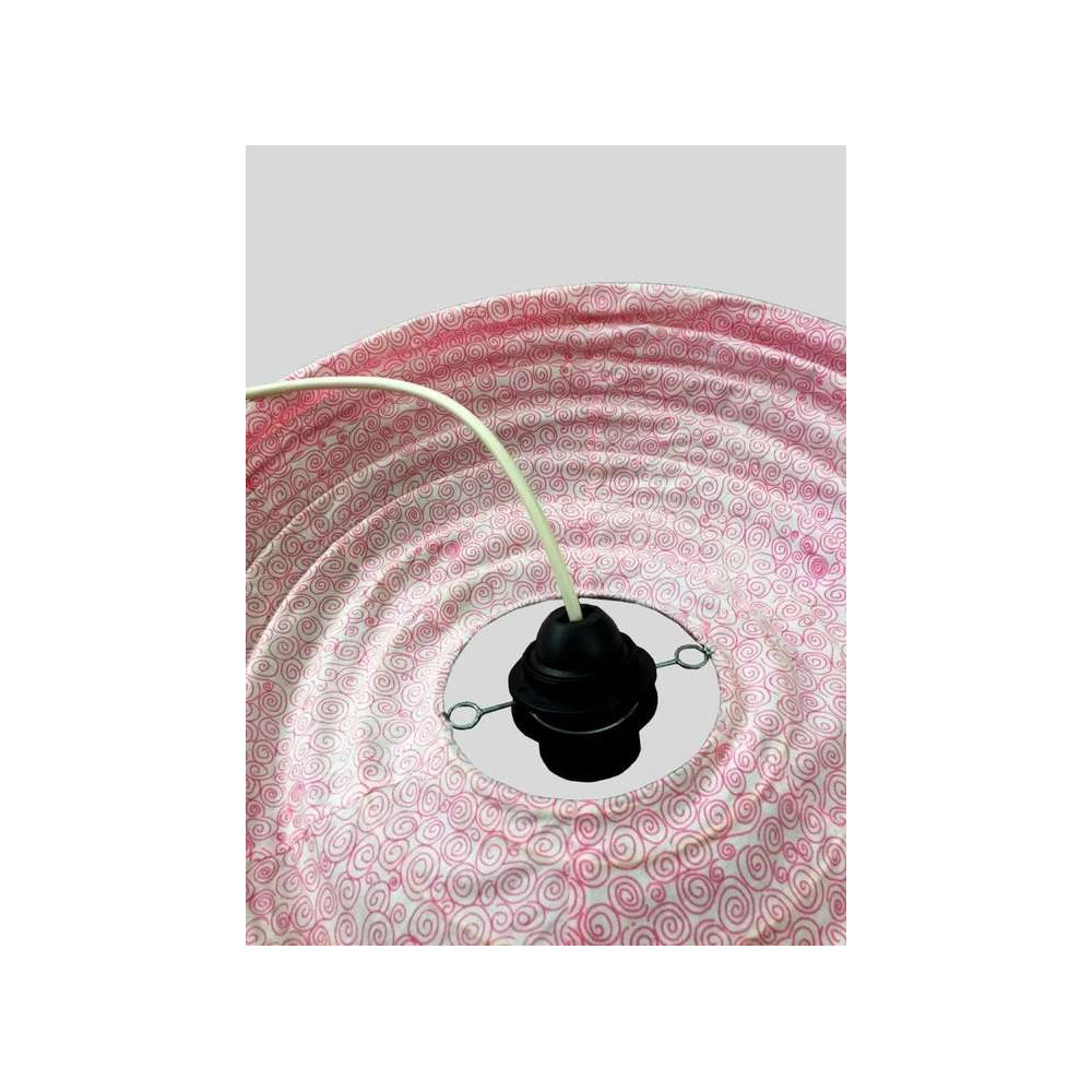 Suspension en Tissu, Lampe Ovale 60cm