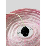 Suspension en Tissu, Lampe Ovale 60cm
