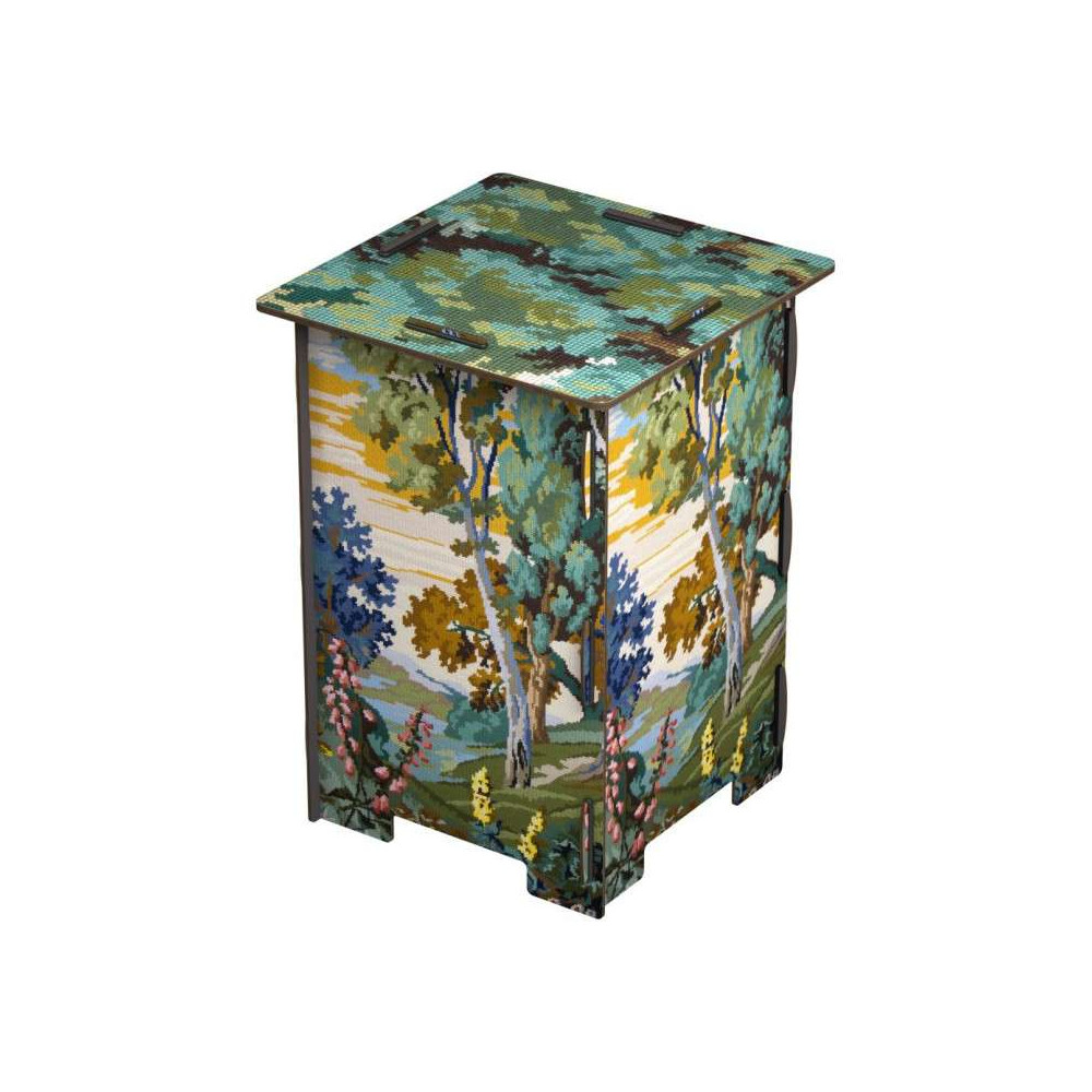 Tabouret en bois, miho, Cottonwood