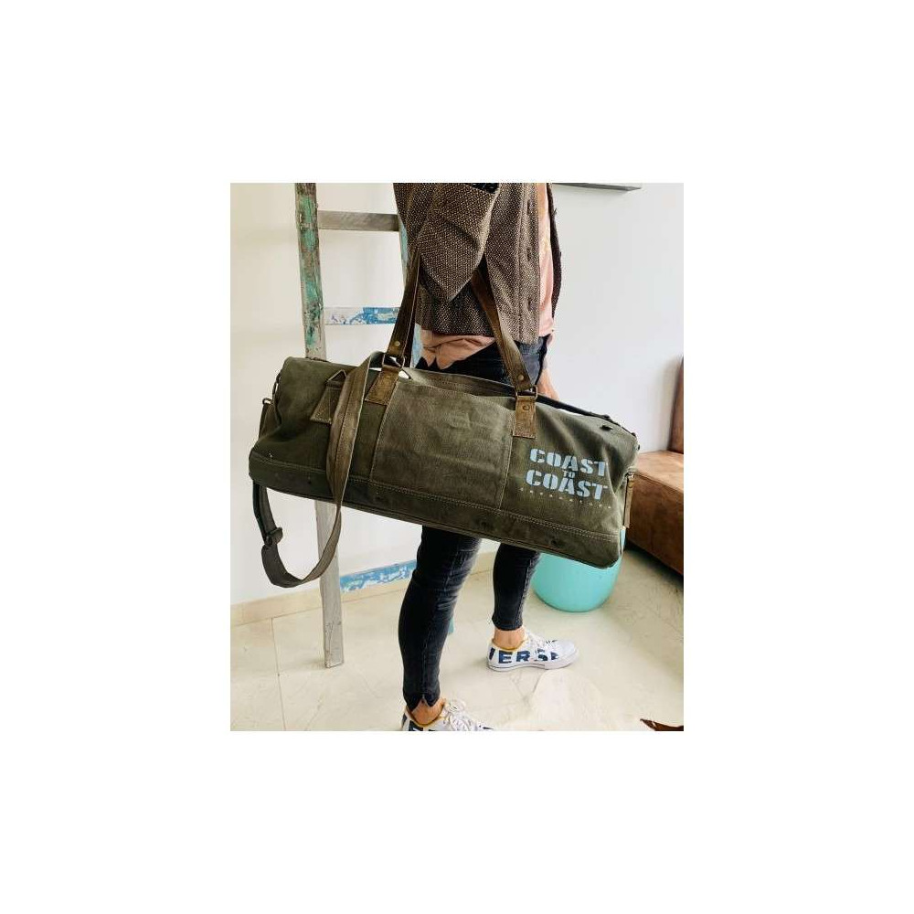 Sac de Voyage en toile militaire recyclée, Sport