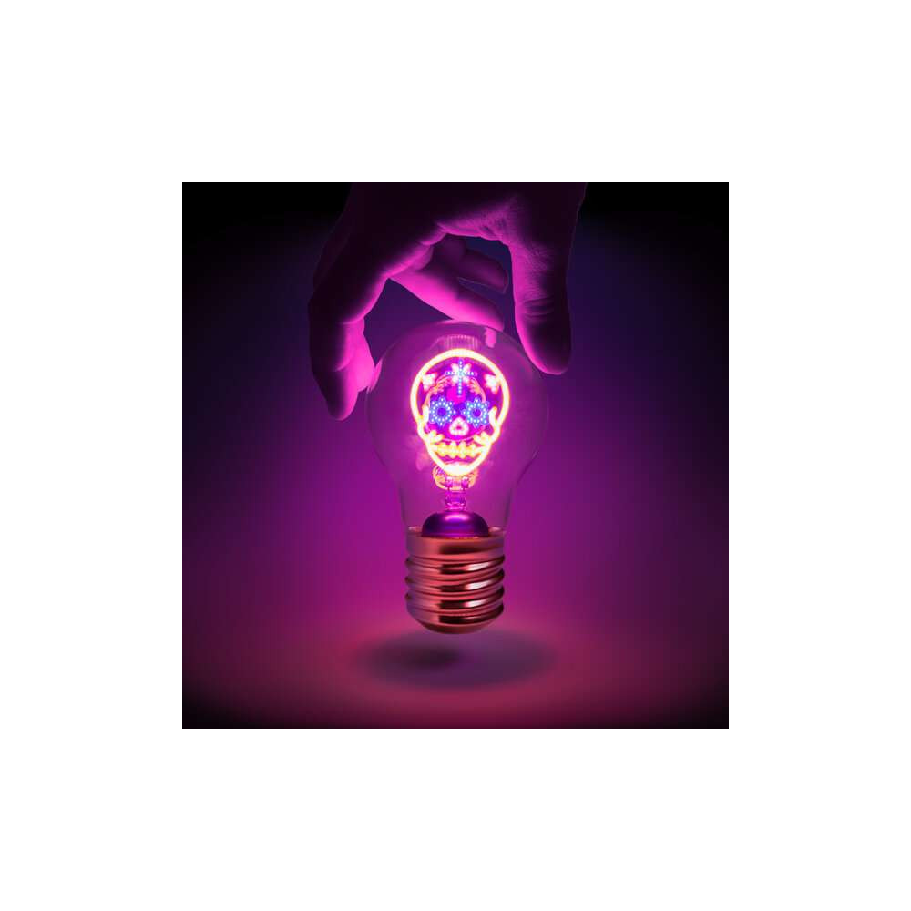Ampoule à LED Rechargeable, Tête de Mort, déco