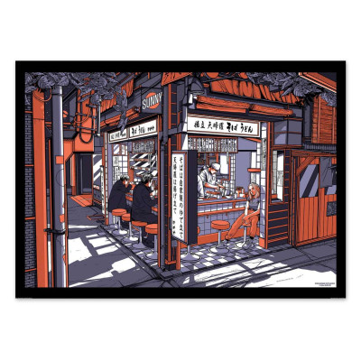 Poster Tokyo,  Restaurant Japonais,  Affiche d'Art, Paiheme