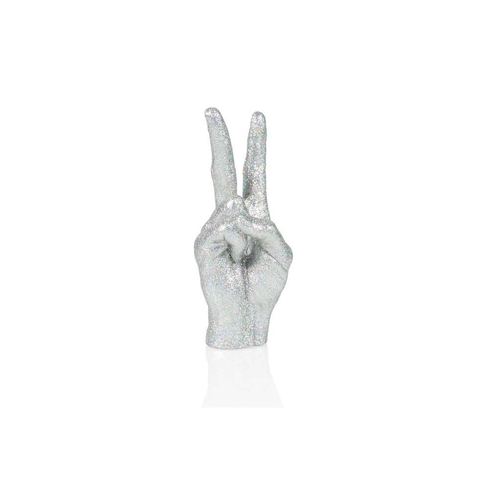 Sculpture main, Peace , Disco, Paillette