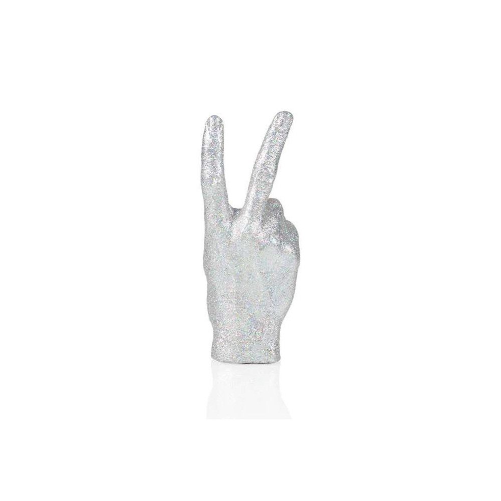 Sculpture main, Peace , Disco, Paillette