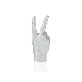 Sculpture main, Peace , Disco, Paillette