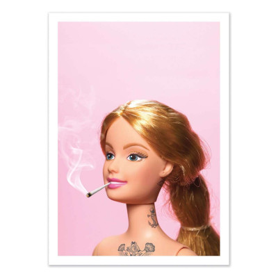 Poster Barbie, Tatoo, pop culture,  Affiche d'Art, Pozdnyakov