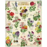Puzzle 1000pc, Fleurs du jardin, vintage ,CAVALLINI