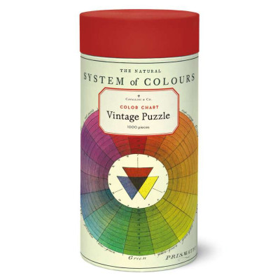 Puzzle 1000pc, cercle des couleurs, vintage ,CAVALLINI