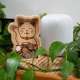 Tirelire Chat Porte-bonheur en Bois