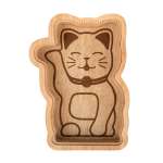 Tirelire Chat Porte-bonheur en Bois