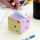Bloc-notes autocollantes avec porte stylo déco