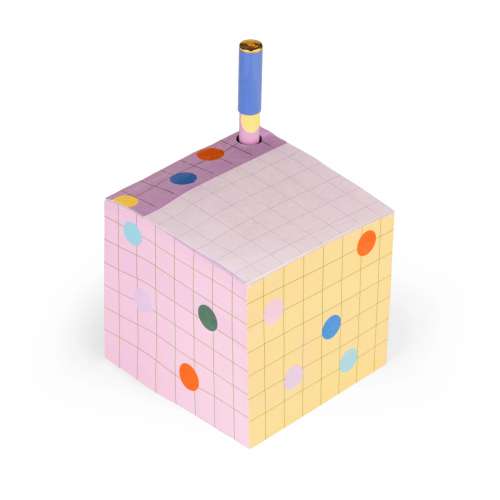 Bloc-notes autocollantes avec porte stylo déco