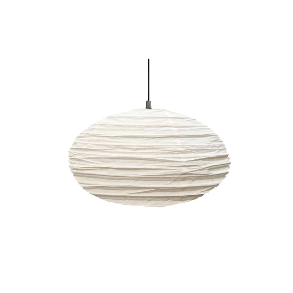 Suspension en Tissu, Lampe Ovale 60cm