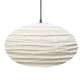 Suspension en Tissu, Lampe Ovale 60cm