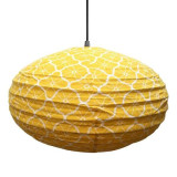 Suspension en Tissu, Lampe Ovale 60cm