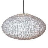 Suspension en Tissu, Lampe Ovale 60cm