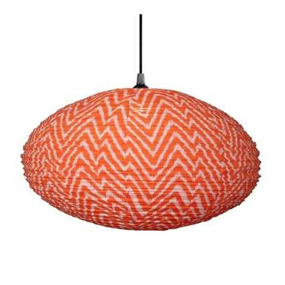 Suspension en Tissu, Lampe Ovale 60cm