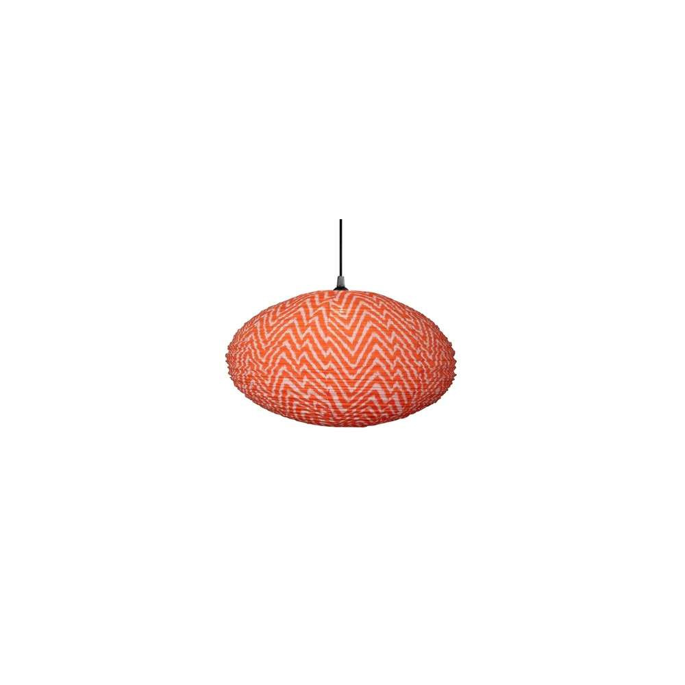 Suspension en Tissu, Lampe Ovale 60cm