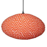 Suspension en Tissu, Lampe Ovale 60cm