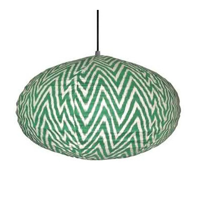 Suspension en Tissu, Lampe Ovale 60cm