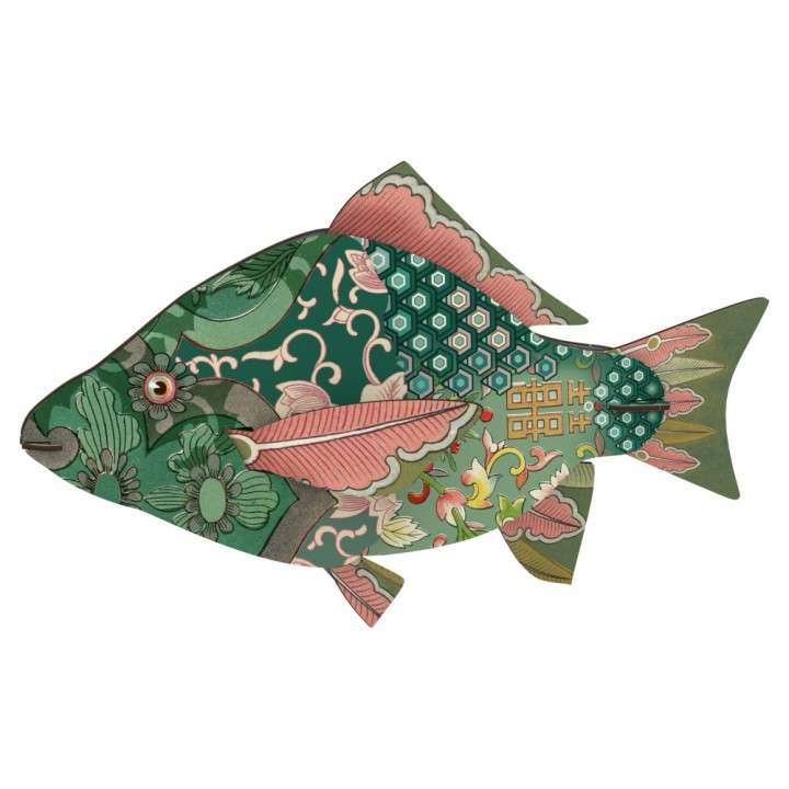 Trophée Bois Couleurs Poisson pêche - BA-ACTCW0050