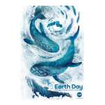 Affiche NASA , Earth Day, Nuage, baleine, satellite, Espace