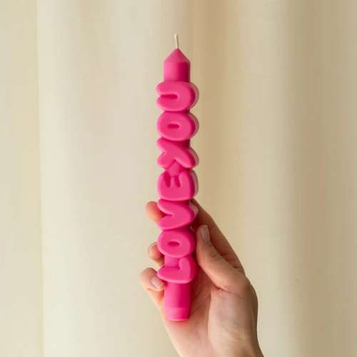 Bougie Message 3D, Love You