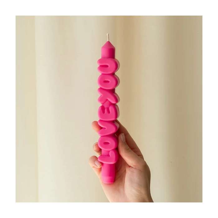 Bougie Message 3D, Love You