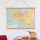 Affiche Carte de la Bretagne, style vintage