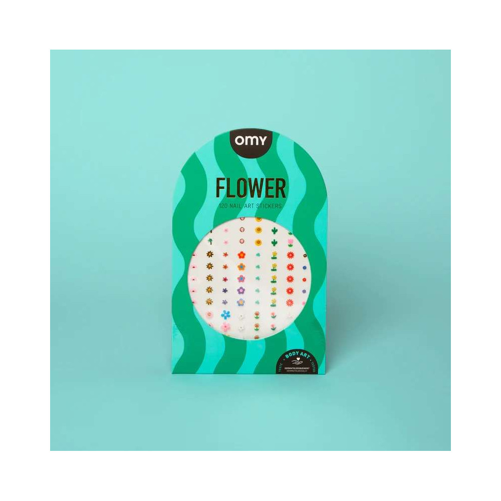 Stickers d'ongles, Nail Art, Fleur, OMY