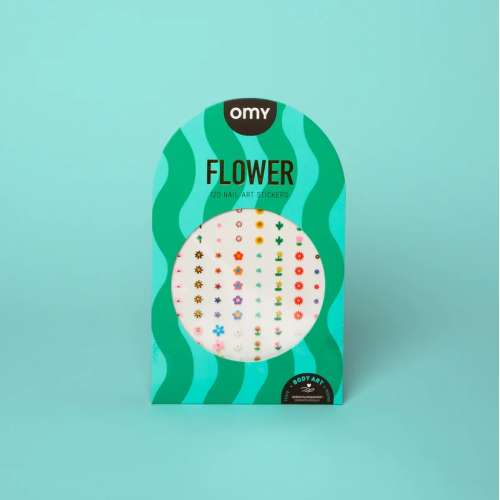 Stickers d'ongles, Nail Art, Fleur, OMY