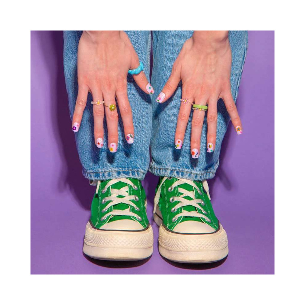 Stickers d'ongles, Nail Art, Fleur, OMY