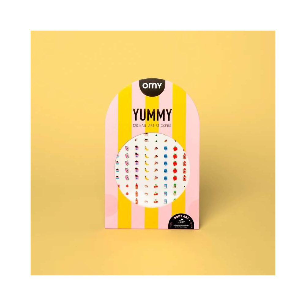 Stickers d'ongles, Nail Art, Yummy, Délicieux, OMY