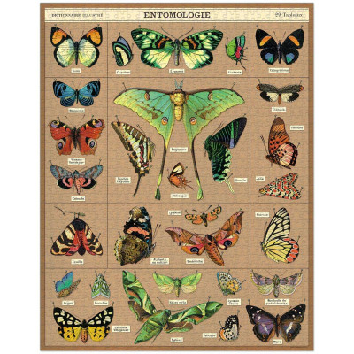 Puzzle 1000pc, Les Papillons, vintage ,CAVALLINI