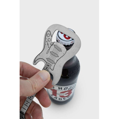 Ouvre-bouteille, Décapsuleur Guitare, Rockstar  en Inox
