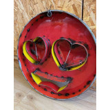 Emotinône en Métal recyclé, j'Aime,  Love