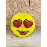 Emotinône en Métal recyclé, j'Aime,  Love