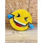 Emoticône en Métal recyclé, MDR, LOL