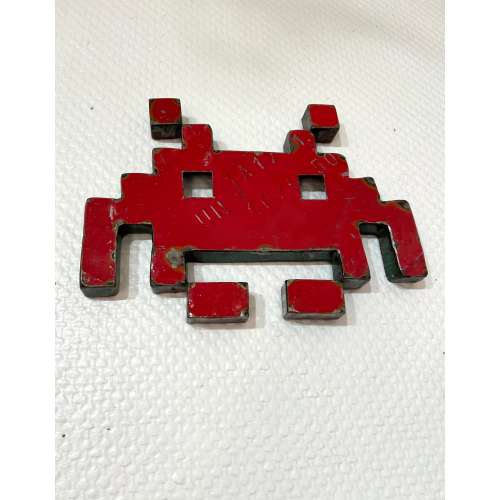 Invader en Métal Recyclé, Déco Street Art