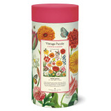 Puzzle 1000pc, Fleurs du jardin, vintage ,CAVALLINI