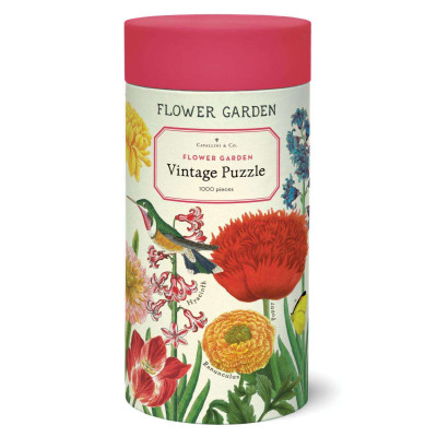 Puzzle 1000pc, Fleurs du jardin, vintage ,CAVALLINI