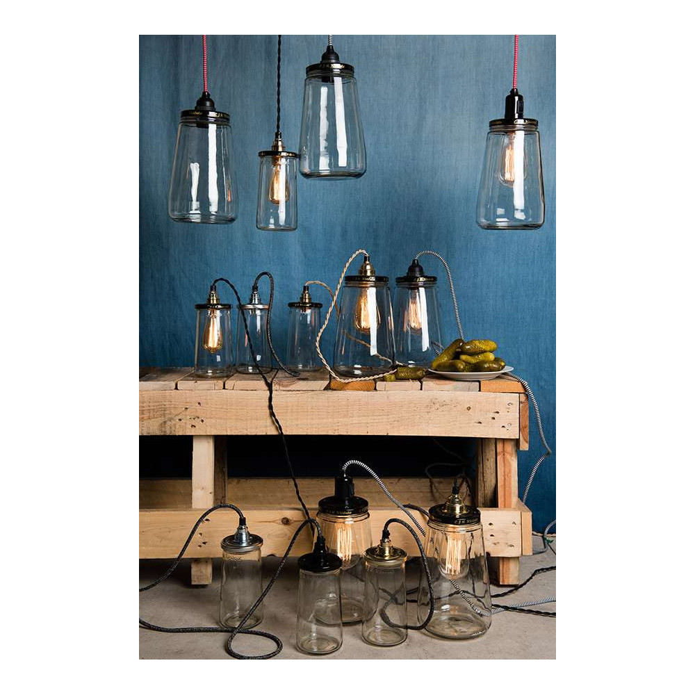 Lampe à Poser, Grand Pot en Verre Recyclé