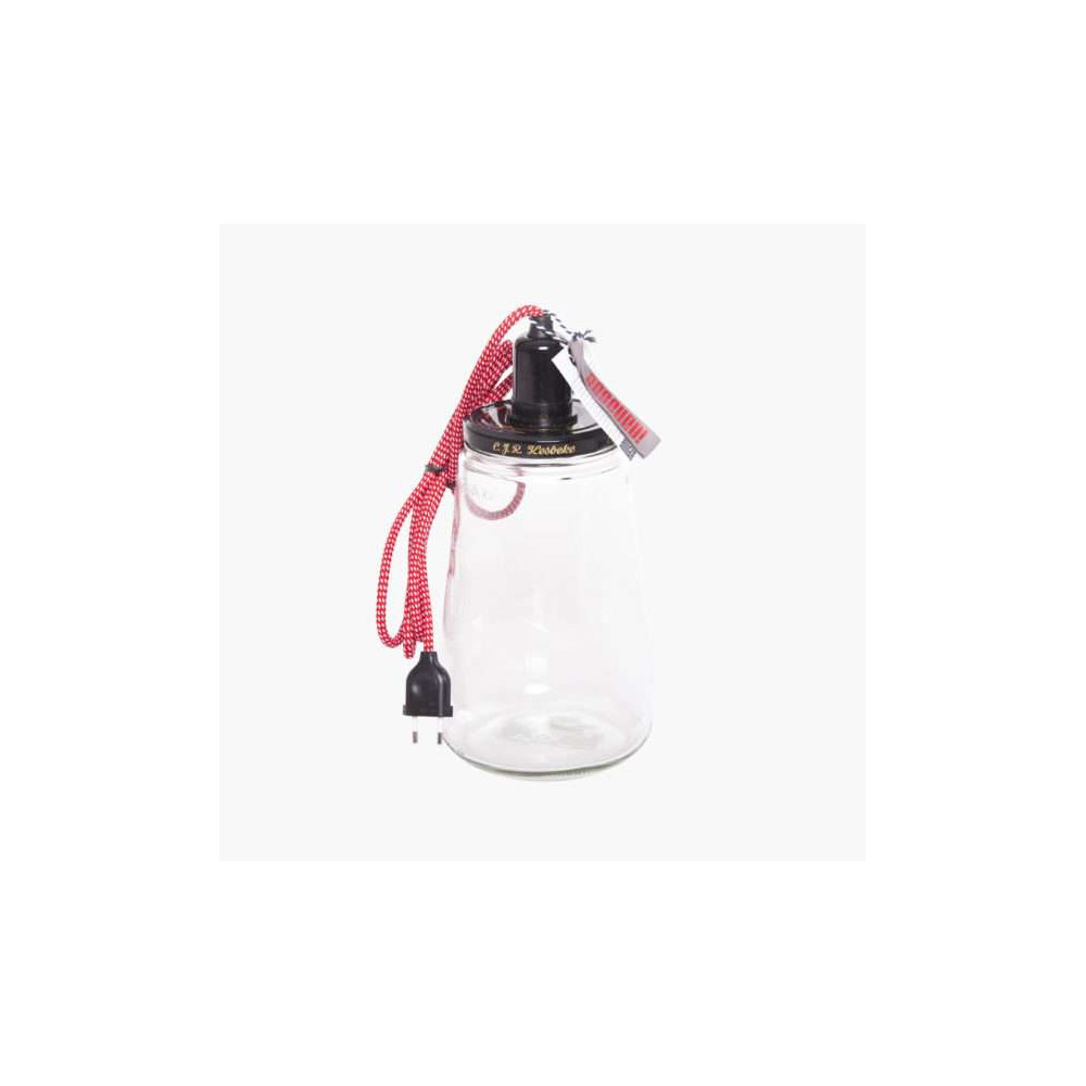 Lampe à Poser, Grand Pot en Verre Recyclé