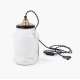 Lampe à Poser Retro, Grand Pot en Verre Recyclé